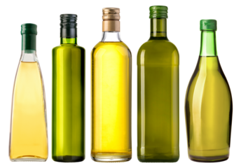 Set of Glass Olive Oil Bottles