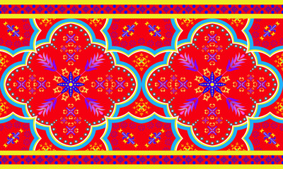 Abstract geometric fabric pattern. Seamless fabric pattern.cloth stripe background.Backgrounds for wallpaper.woven fabric texture. Illustration.carpet,clothing,textile, tile,batik,illustration.