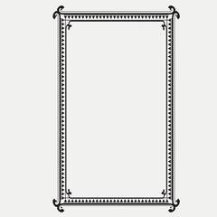 Frame, in the style of an ornament, Vector illustration eps 10, Art.	