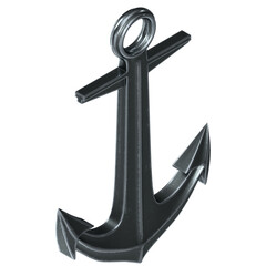 3d rendering illustration of a decorative anchor