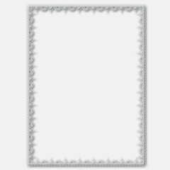 Frame, in the style of an ornament, Vector illustration eps 10, Art.	