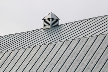 A Corrugated Metal Roof on a Barn