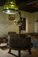 Wine press in Lanzarote winery