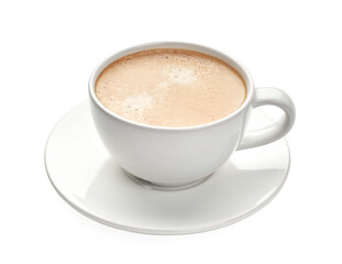 A cup of coffee on a white background. Espreesso