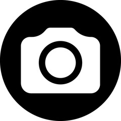 Pictogram, circle glyph camera