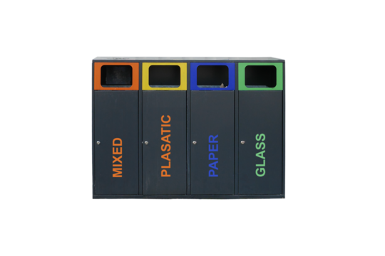 Container for sorting various rubbish ... png