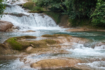 Cascadas de Agua Azul, Chiapas, México.