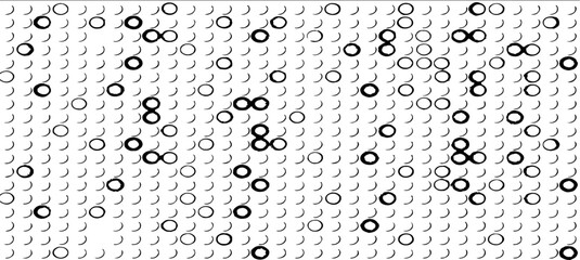 Rough, irregular texture composed of monochrome geometric elements. Overlay distressed grunge background. Abstract vector illustration. Isolated on white background. EPS10