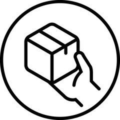 Delivery, box, parcel line icon.