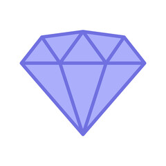 Diamond icon. Gem jewel. Flat style. Vector illustration
