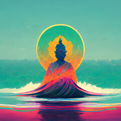 buddha nirvana - obrazy, fototapety, plakaty