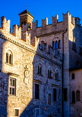 Fototapeta premium historic buildings at the old town of Trento - Trentino in italy