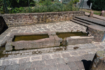 Public Village Trough and Wash Basin in Graufthal, Alsace, France