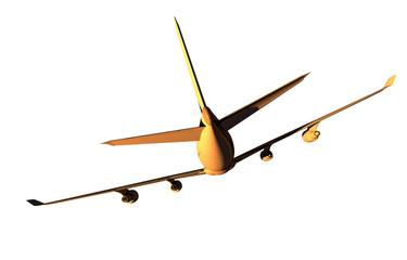 Airplane Rear View PNG