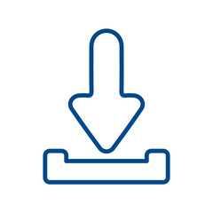 Obraz premium Download arrow icon vector symbol design illustration.