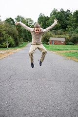 child jumping in the air © govorushka