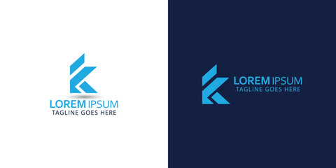 Abstract Letter K Logo Icon Template, Vector File And Color Is Easy To Edit