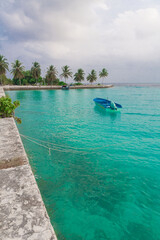 Obraz premium Maldives, tropical sea background