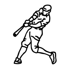 Fototapeta premium Playing Baseball PNG Format With Transparent Background