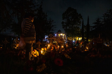 Dia de muertos en Xochimilco - obrazy, fototapety, plakaty