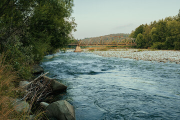Obrazy na Plexi  Rzeka Białka Tatrzańska