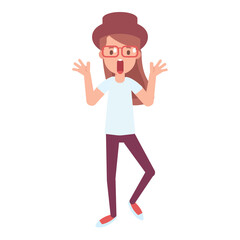 Scared,Shocked Element PNG Format With Transparent Background	