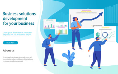 Data analysis research statistics concept. Strategy, business development. Results of statistical business research. Analyze growth of statistical indicators, income. Finance data and profit growth