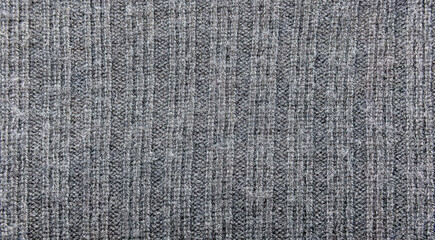 Grey woollen striped texture background