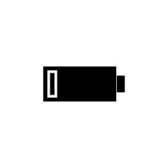 Low battery vector icon modern and simple symbol.