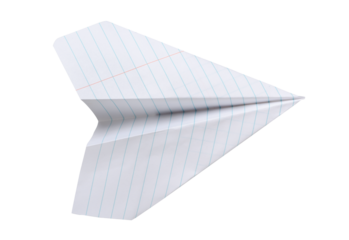 paper plane isolated