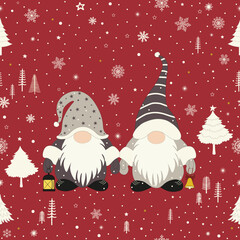 Cute little Christmas gnomes - 542787937