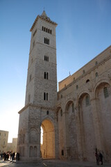 Obraz premium Dusk at Cathedral of San Nicola Pellegrino in Trani, Italy