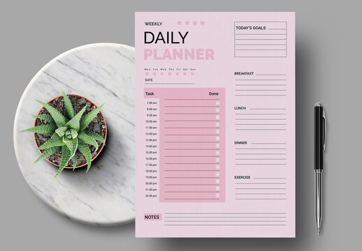 Daily Planner 2023 Layout