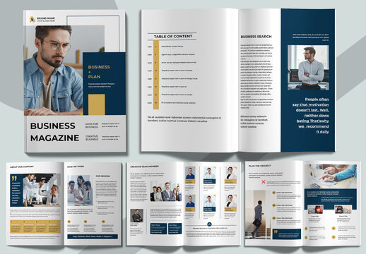 Business Magazine Template Design