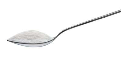 Spoon of sugar isolated 