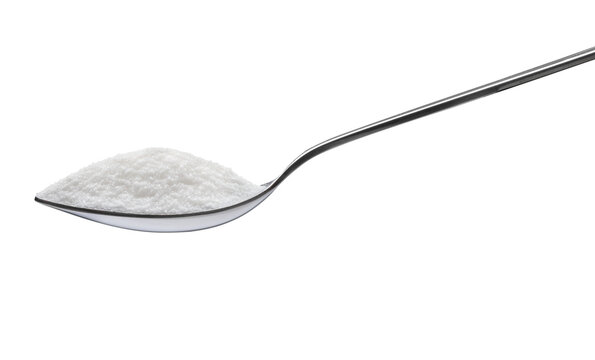 Spoon of sugar isolated 