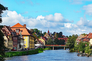 Obraz premium Bamberg Blick auf die Regnitz