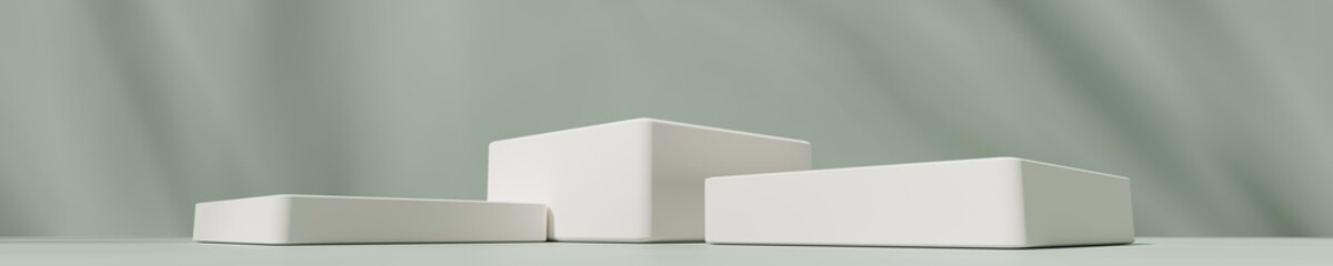 Scene with a podium for product presentation, 3d rendering