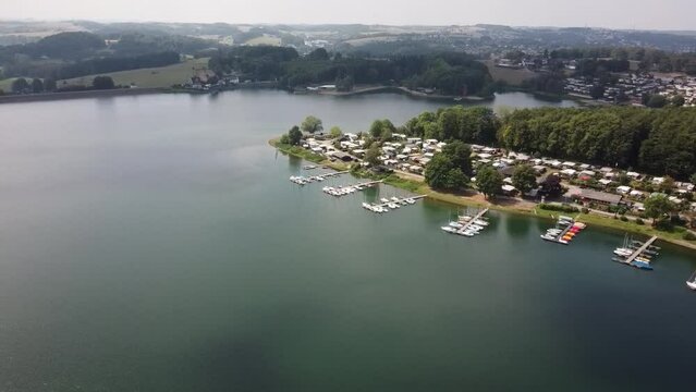 Dronenflug &uuml;ber die Bevertalsperre H&uuml;ckeswagen K&auml;fernberg