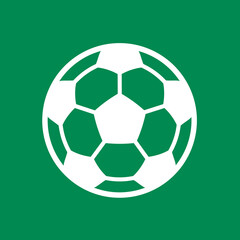 Soccer ball icon - flat vector illustration