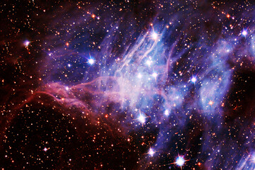 Obraz premium A bright, beautiful cosmic nebula. Elements of this image furnished by NASA