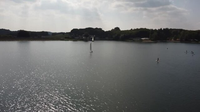 Dronenflug &uuml;ber die Bevertalsperre H&uuml;ckeswagen K&auml;fernberg