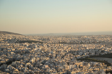 Beautiful view of Athens landscape, Greece