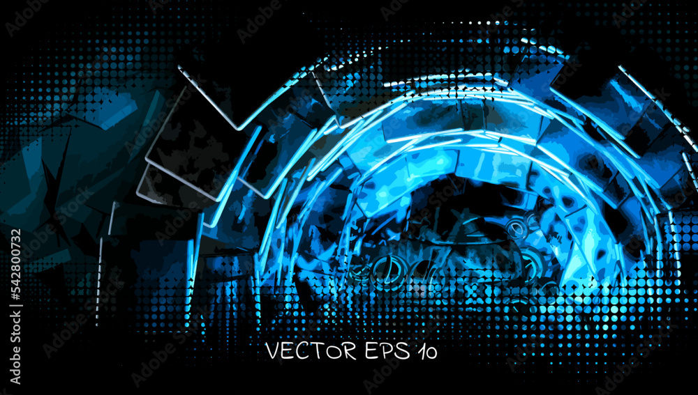 Canvas Prints elegant layout for business presentation with technology and science background, vector illustartion