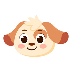 Isolated cute dog avatar character Vector