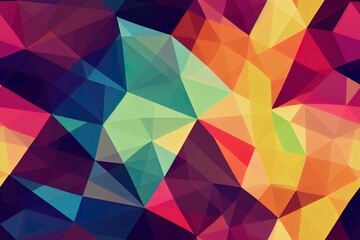 Obraz premium Seamless geometric wide background with colorful hexagonal iridescent holographic lines. Modern trendy futuristic banner design. Abstract 2d illustrated background