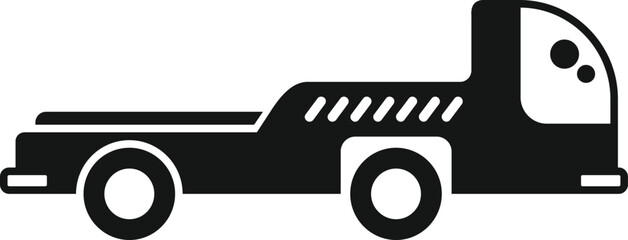 Airplane support truck icon simple vector. Ground airport. Cargo aviation