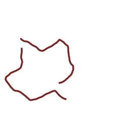 Leaf. Outline drawing of a plant.