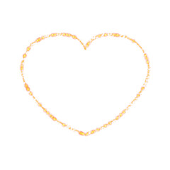 Fototapeta premium Heart. Decorative frame on a white background.