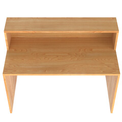 3d rendering illustration of a desk